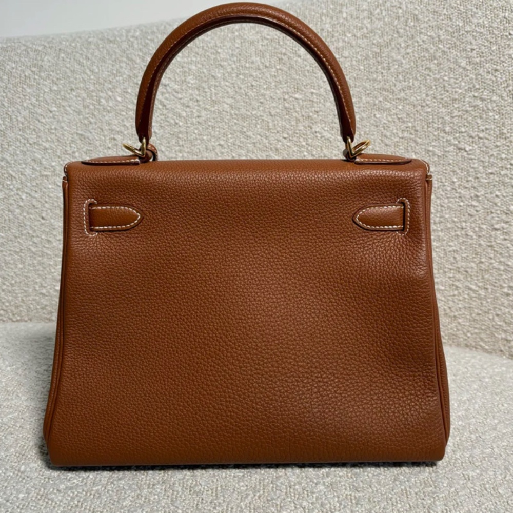 Authentic Hermes Kelly 28 Gold Togo GHW - Picture 4 of 16